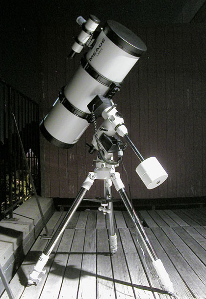 The 8" Meade LXD75 Schmidt-Newtonian.