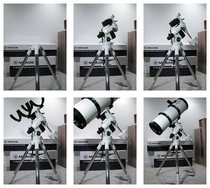 Assembly of the LXD75 mount is not trivial.