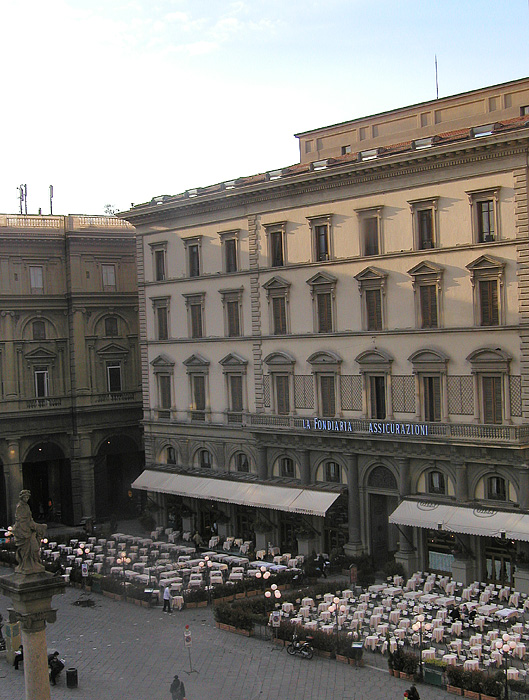 Almost time for dinner in Florence