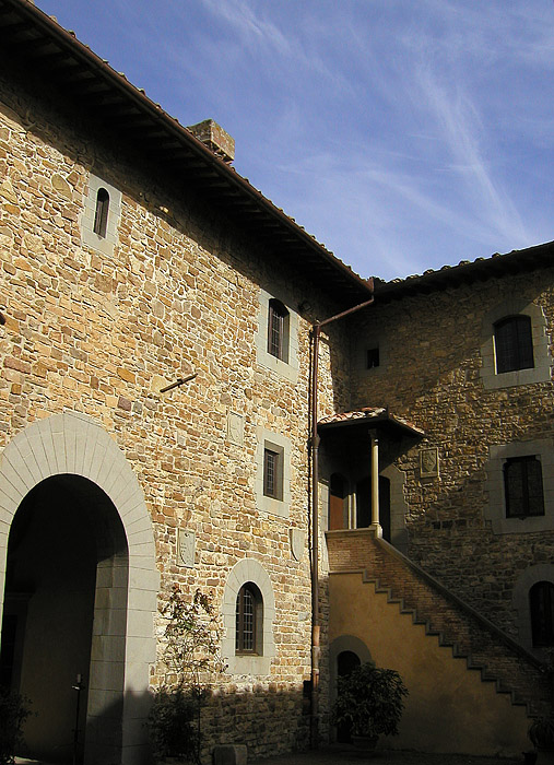 Courtyard in Tuscany 