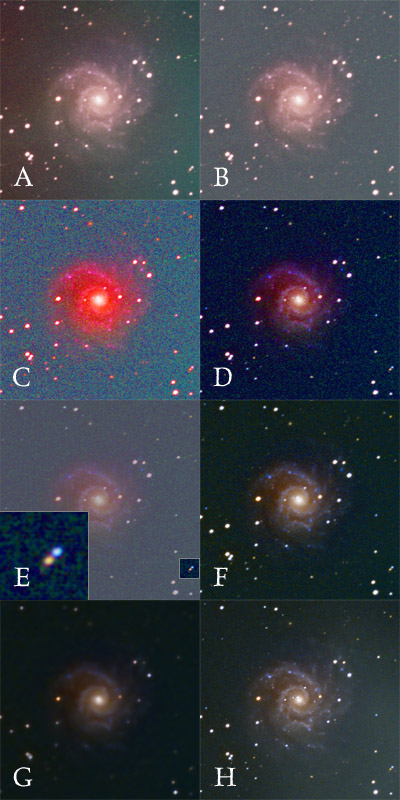 Processing M74 color