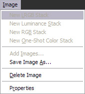 Image menu