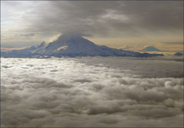 Rainier and Clouds
